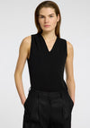 Selected Femme Tenny V Neck Vest, Black