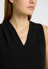Selected Femme Tenny V Neck Vest, Black