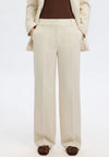 Selected Femme Rita Wide Leg Trousers, Beige