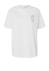 Selected Femme Relax Graphic T Shirt, White
