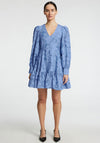 Selected Femme Calli Sadie Shirt V Neck Dress, Blue