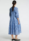 Selected Femme Sadie V Neck Midi Smock Dress, Blue