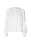 Selected Femme Lianne Cotton Shirt, Bright White