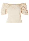 Selected Femme Firmina Puff Sleeve Top, Sandshell