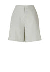 Selected Femme Vittoria Wide Striped Shorts, Snow White & Sage