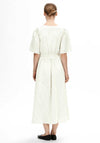 Selected Femme Vittoria Striped Midi Dress, Snow White & Sage