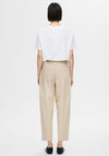 Selected Femme Merla Wide Leg Trousers, Humus