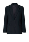 Selected Femme Rita Pinstripe Blazer, Navy
