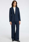 Selected Femme Rita Pinstripe Blazer, Navy