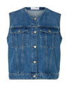 Selected Femme Rie Denim Waistcoat, Blue