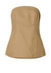 Selected Femme Bri Bustier Top, Brown