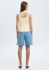 Selected Femme Kamma Contrast Knit Cami, Cream