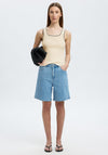 Selected Femme Kamma Contrast Knit Cami, Cream