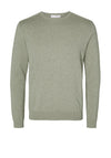 Selected Homme Berg Crew Neck Sweater, Vetiver Melange
