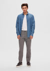 Selected Homme Miles 175 Slim Trousers, Granite Grey