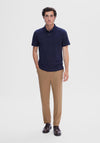 Selected Homme Oro Jacquard Polo Shirt, Sky Captain