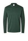 Selected Homme Paris Long Sleeve Polo Shirt, Sycamore