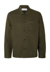 Selected Homme Mark Twill Overshirt, Forest Night