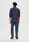 Selected Homme Earl Untuck Shirt, Dark Navy
