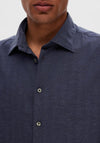 Selected Homme Earl Untuck Shirt, Dark Navy