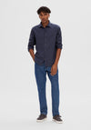 Selected Homme Earl Untuck Shirt, Dark Navy