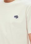 Selected Homme Rick Embroidered T-Shirt, Cloud Dancer