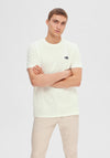 Selected Homme Rick Embroidered T-Shirt, Cloud Dancer