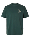 Selected Homme Relax Graphic T-Shirt, Green Gables