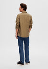 Selected Homme Owen Twist Shirt, Dark Earth
