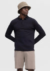 Selected Homme Long Sleeve Polo Shirt, Black