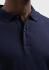 Selected Homme Long Sleeve Polo Shirt, Sky Captain