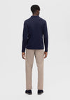 Selected Homme Long Sleeve Polo Shirt, Sky Captain