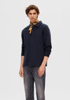 Selected Homme Long Sleeve Polo Shirt, Sky Captain