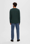 Selected Homme Colin Crew Neck Long Sleeve T-Shirt, Green Gables