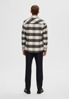 Selected Homme Archive Check Overshirt, Ermine Sand