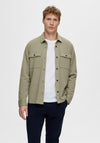 Selected Homme Jackie Overshirt, Vetiver Green