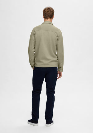 Selected Homme Jackie Overshirt, Vetiver Green