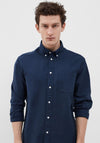Selected Homme Rick Oxford Flex Shirt, Navy