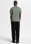 Selected Homme Zip Polo Shirt, Green