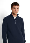 Selected Homme Dane Quarter Zip Knit Sweater, Navy