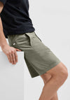 Selected Homme Seersucker Shorts, Green