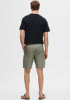 Selected Homme Seersucker Shorts, Green