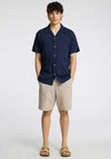 Selected Homme Seersucker Shorts, Stone