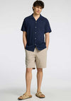 Selected Homme Seersucker Shorts, Stone