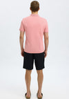 Selected Homme Zip Polo Shirt, Rose Pink
