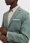 Selected Homme Oasis Linen Blazer, Light Green Melange