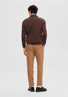 Selected Homme Berg Half Zip Sweater, Demitasse Melange
