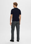 Selected Homme Berg Knit Polo Shirt, Navy Blazer