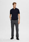 Selected Homme Berg Knit Polo Shirt, Navy Blazer