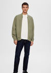 Selected Homme Mack Bomber Sweat Jacket, Vetiver